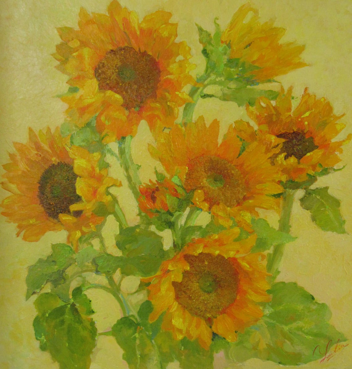  001 'Sunflower' Oil on Canvas